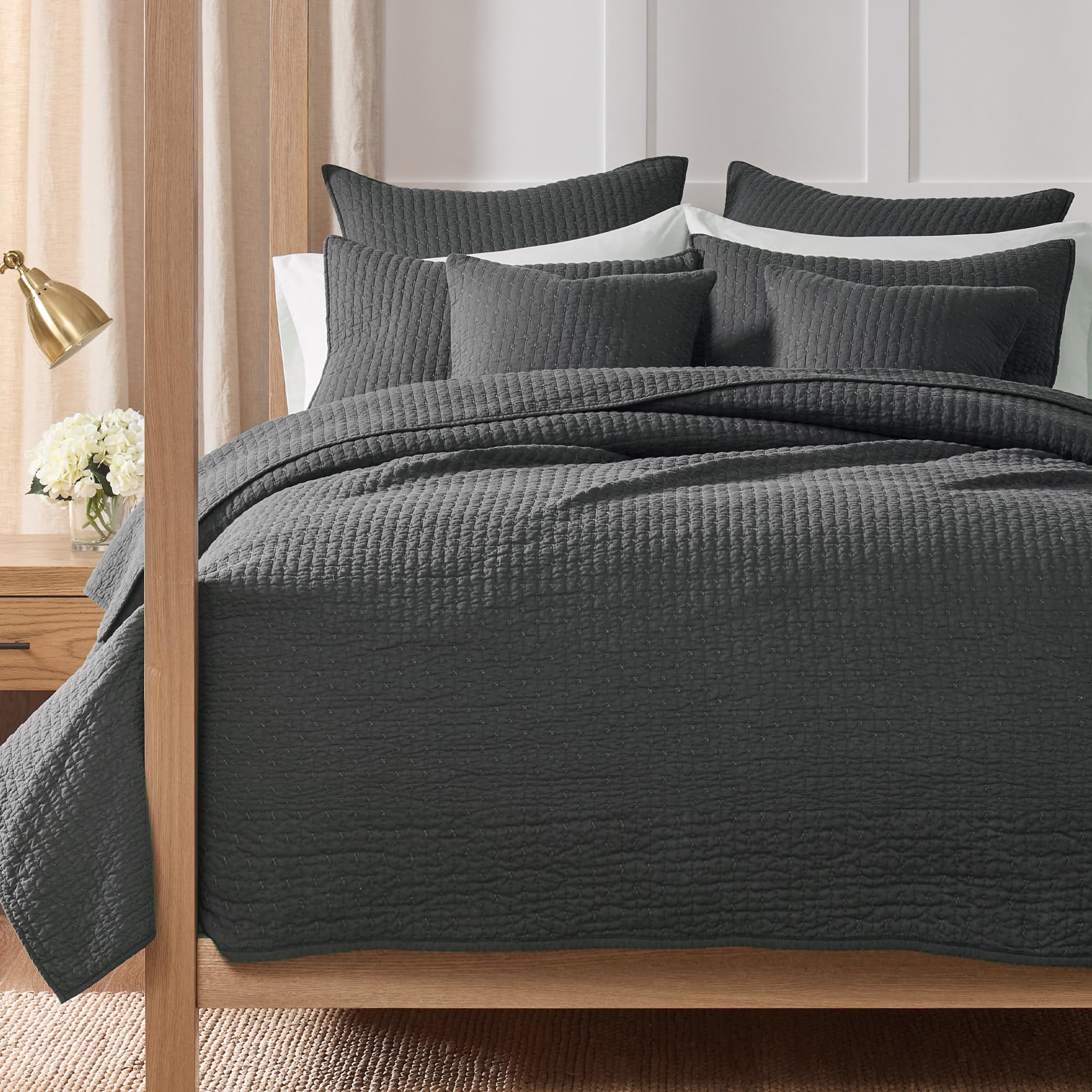 Amazon.com: Levtex Home Cross Stitch Reversible Full/Queen Quilt